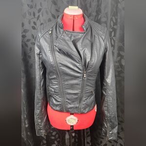 Black Faux Leather Jacket